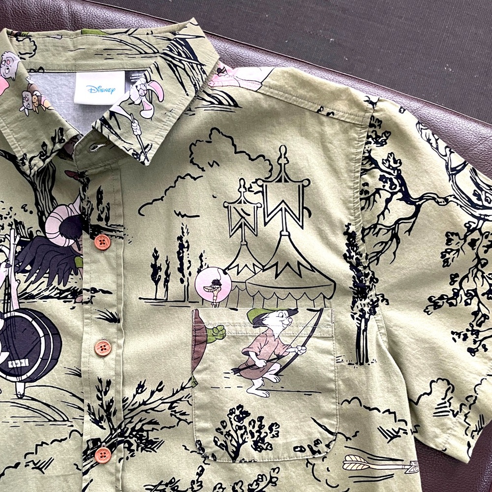 Box Lunch Disney Robin Hood Men’s Medium Short Sleeve